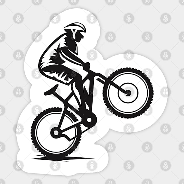 Bike downhill extreme sport Sticker by GuavanaboyMerch